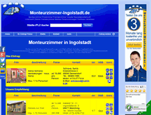 Tablet Screenshot of monteurzimmer-ingolstadt.de